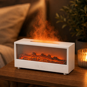 Diffuseur Flamevia blanc avec effet flamme décoratif